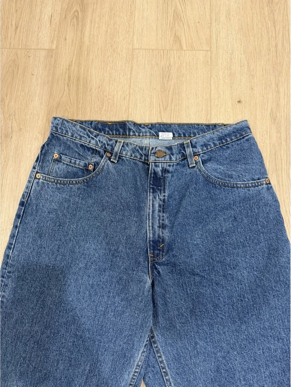 NWOT Vintage 90s Levis 560 Jeans 36x31 Loose Fit Tapered Leg Blue USA Made 1997